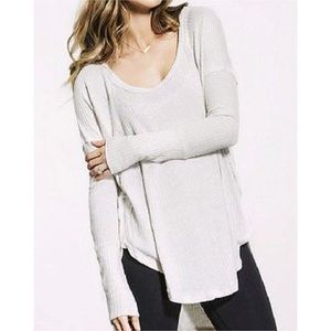Free People Knit  Distressed Tunic